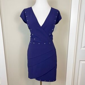 The Kooples Deep Purple Mini Dress